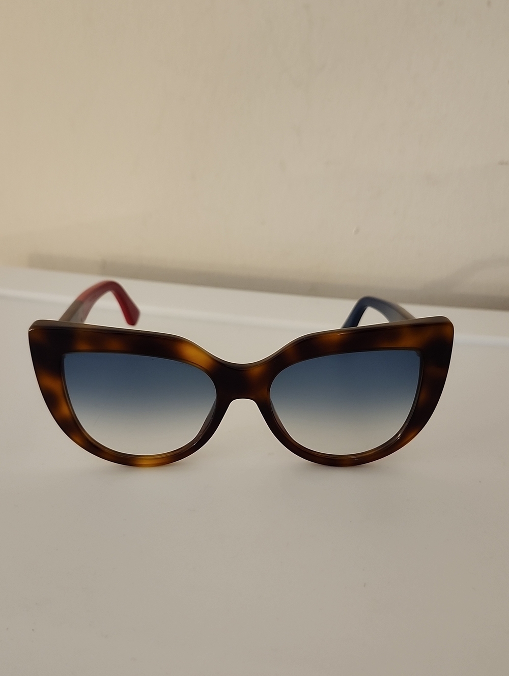 Gucci Red/Blue Tortoise Sunglass/Eyeglass Frames
